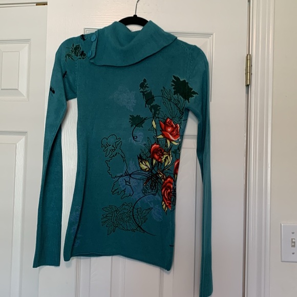 Gramm sweater with cowl collar printing on front and back - Picture 2 of 6